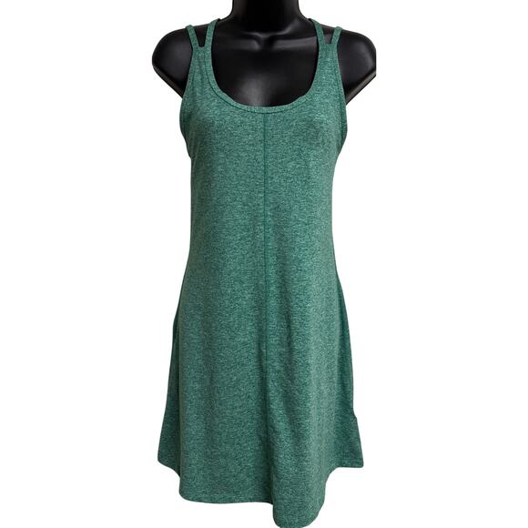Patagonia Dresses & Skirts - Patagonia Womens Small Green Athletic Dress Shelf Bra Stretch Sleeveless Casual